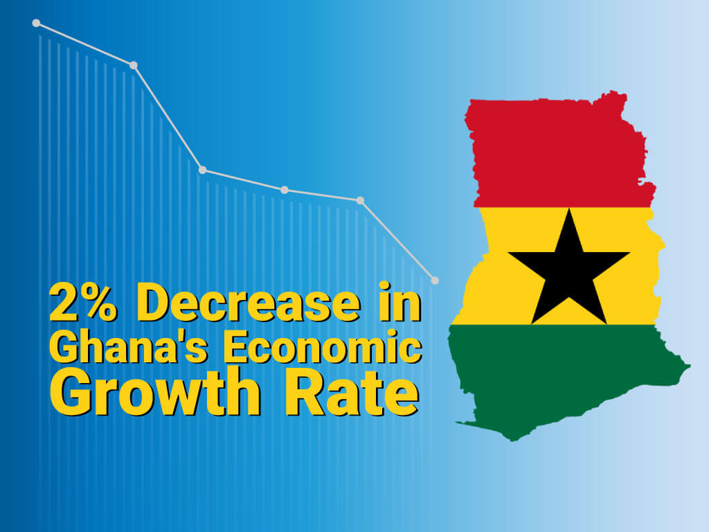 کاهش 2 درصدی رشد اقتصادی غنا
